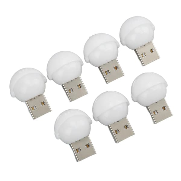 7 - Färg USB LED Bil & Dator Interiör Atmosfär Lampa, 7st