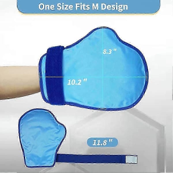 Kylterapi Gel Ice Pack Handskar för kemoterapi neuropati, 2-pack handispack för smärtlindring, läckagesäker mjukt foder