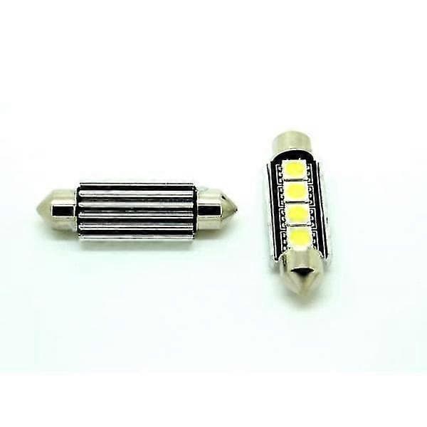 41 mm röda C5W Canbus LED-flodljus, SV8.5 infälld montering, interiörbelysning, 2-pack