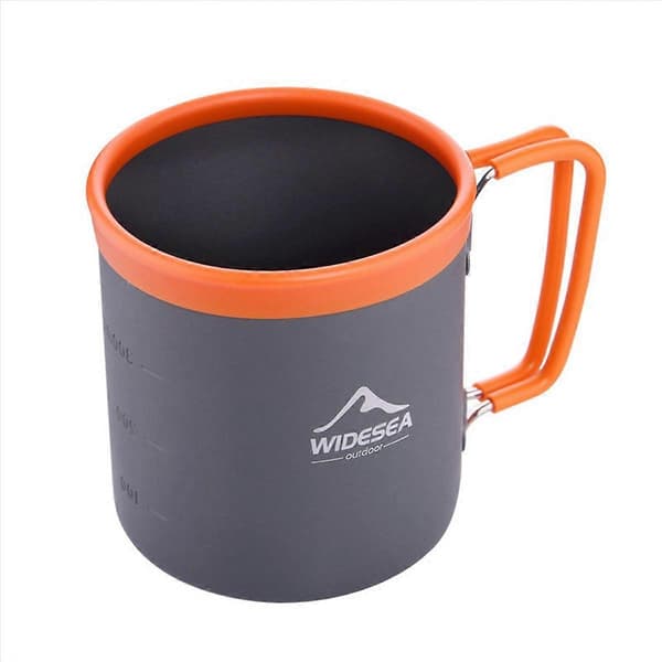 3-pack aluminiummugg för camping, picknick och vandring