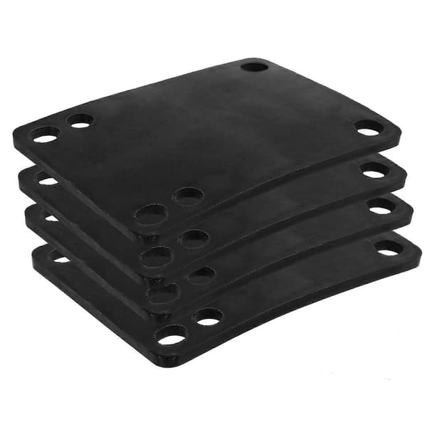 4-pack skateboard riser pads, stötdämpande packningar i plast för skateboards och longboards
