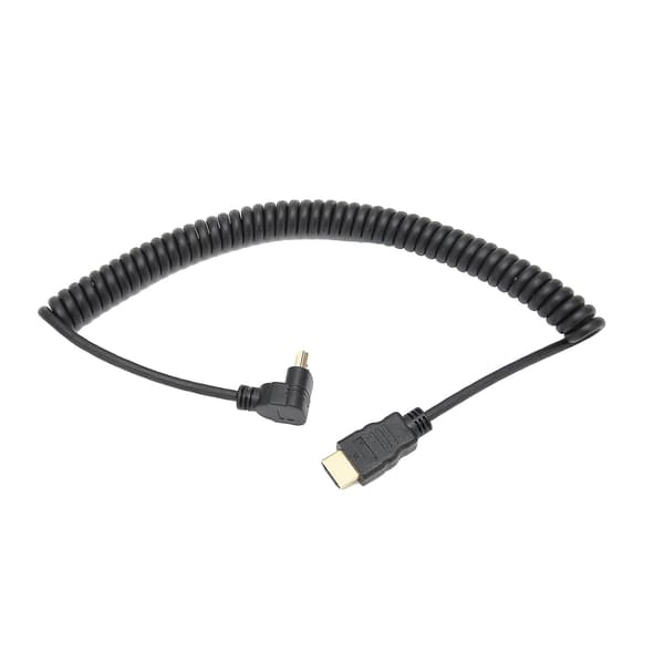 HD Multimedia Interface Typ A till Typ A-kabel, Höghastighets stabil anslutning, PVC-material, Spiralkabeldesign, Plug and Play