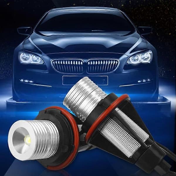 2 X Halogenstrålkastare LED Bilstrålkastarsats Angel Eye Markeringsljus För BMW E39 E53 E60 E61 E63 E64 E65 E66 E83 E87 BMW 525i