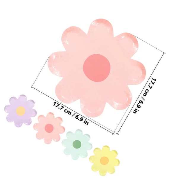 Blandade Färgade Blomsterpapper för Festbruk 40 st