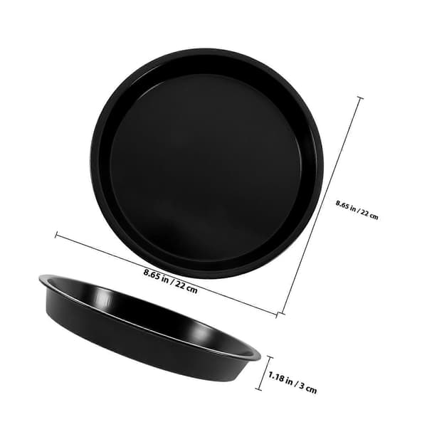 Rund pizzaplåt i kolstål nonstick bakform för bakning