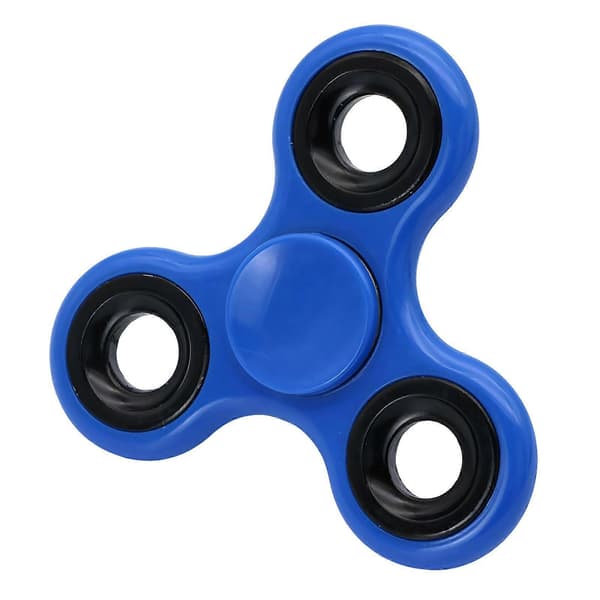 Stressavlastande leksaker - treblad med axel blå - 7.5CM