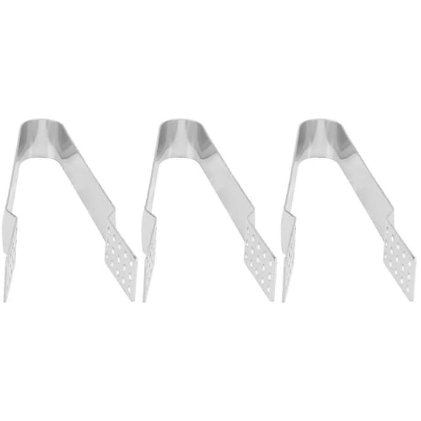 Tesil i rostfritt stål, 3-pack, multifunktionell köksklämma, säker för varmt te