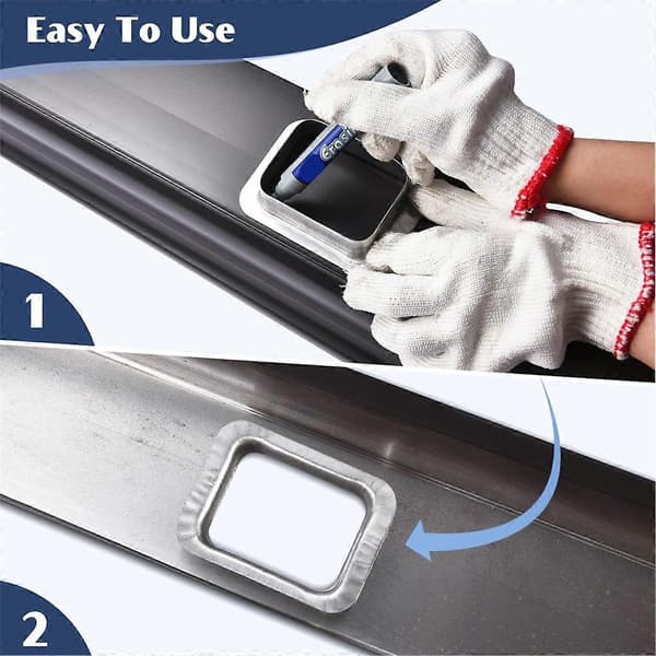 2\" x 3\" K-stil aluminium regnränna stuprör utlopp, leder regnvatten, minskar ansamling, 4-pack