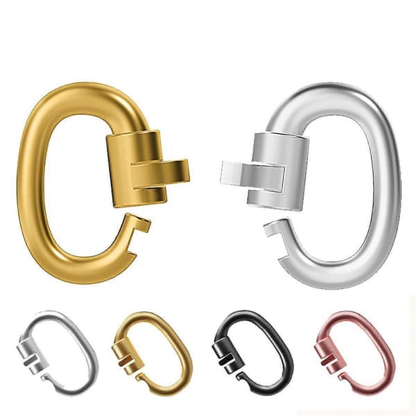 2 st permanenta armband DIY-kit för par, silverlåsdesign, inkluderar tång
