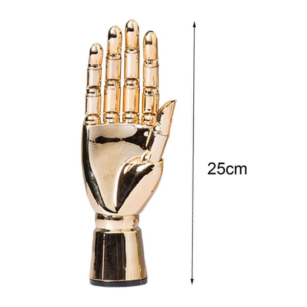 Justerbar Ledad Handdisplay, ABS-plast Smyckeshållare för Ringar Armband, 25cm