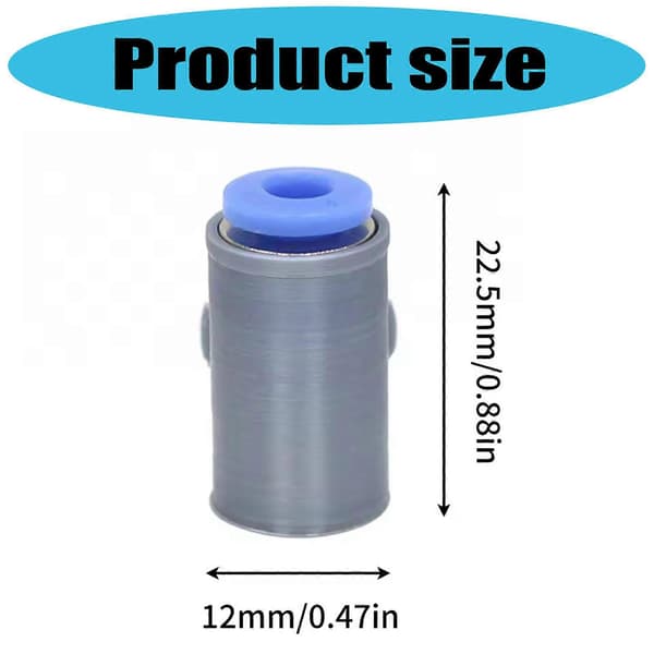 PTFE-rörkopplingar för 3D-skrivare, matningskopplingar, smidig filamentmatning, 2/5-pack