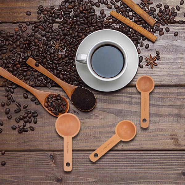 Kaffebönor Träskopa Måttskedar för Hemmabruk 3-pack