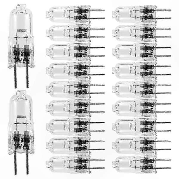 20-pack G4 halogenlampor, 20 Watt 12 Volt halogenlampor för belysning szrh21