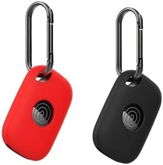 Silikonfodral för Tile Pro 2024 Bluetooth-spårare, stötsäkert, med nyckelring, 2-pack