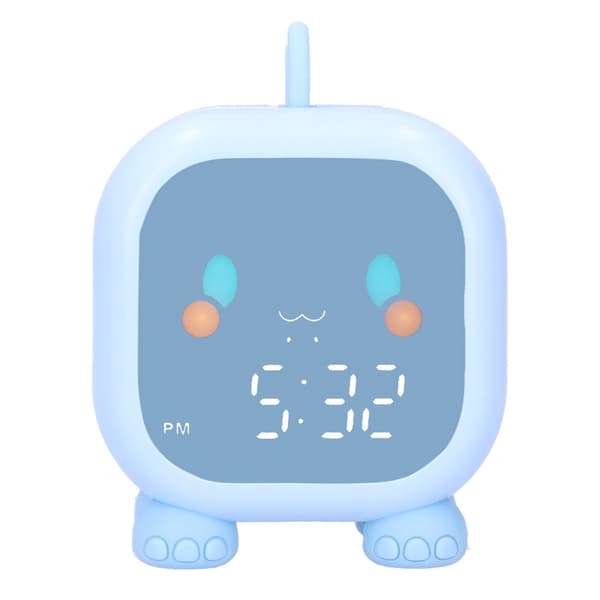 Mini LED Vækkeur, Stemmestyring, Temperaturvisning, USB-opladning, 60-minutters Timer, Bærbart