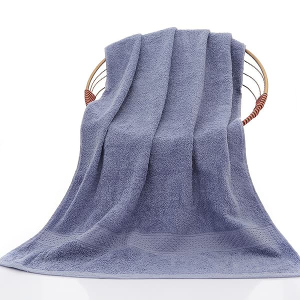 2-pak store badehåndklæder, 100% bomuld 350 GSM, 70x140 cm, ekstra bløde, lilla
