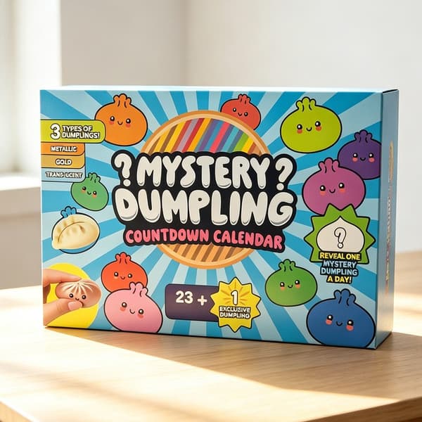 Dumpling Squishy Stressavlastningsleke, Blindboks, Sakte Rebound, 24 Boller 330g, Bolle Klype Moro