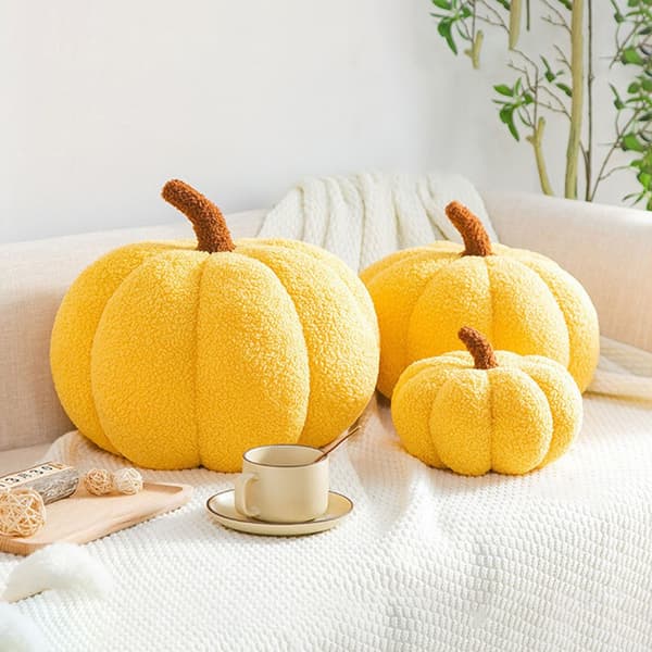 Plys kunstig græskar, efterårshøst udstoppet græskar, Halloween Thanksgiving dekorationer