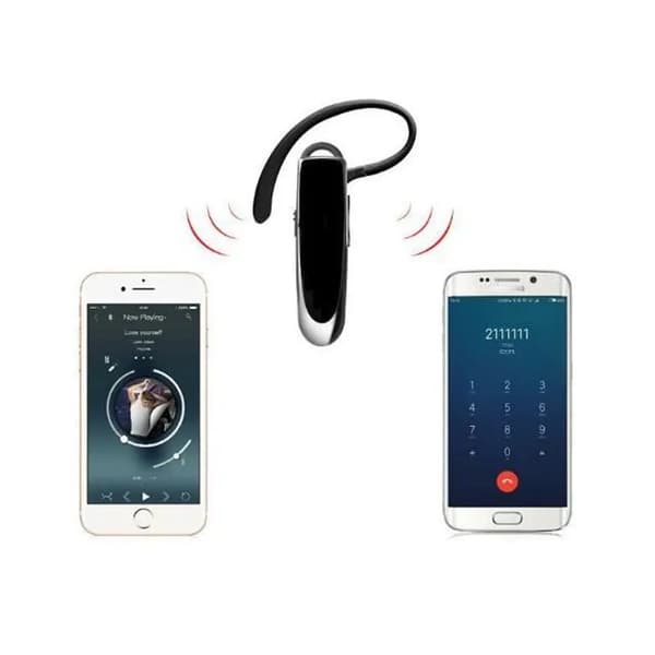 Bluetooth-headset, svart, 360° rotation, 22h musikuppspelning, CVC 6.0, lättvikt