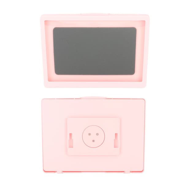 Vattentät duschtelefonhållare, rosa, roterbar imfri, handsfree, badrumstablettfodral