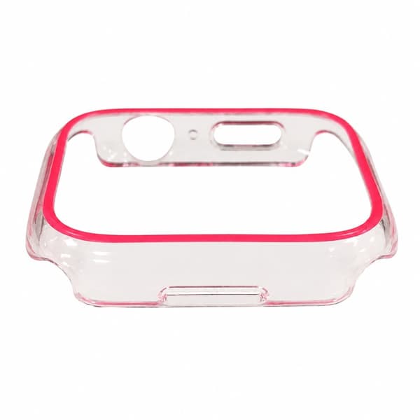 PC Bumper Case til Apple Watch Series 7/8 45mm, Selvlysende i Mørke, Stødsikker, Pink