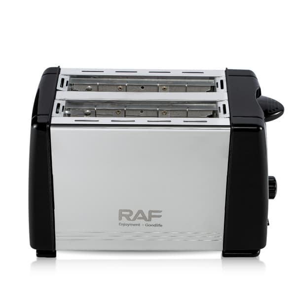 Raf Brødrister Sort Sølvfarve 220v Raf R.262 2 Skive Brødrister