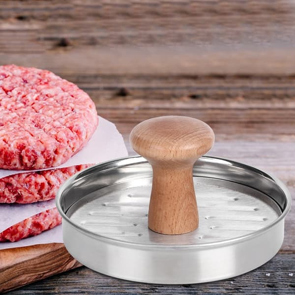 304 rustfrit stål hamburgerpresse bøfformer, burgerformværktøj til køkkenet