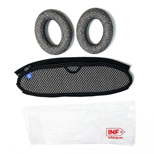 Øreputer og hodebøyleerstatning for Bose 700 NC700, svart+hvit, netting, pustende