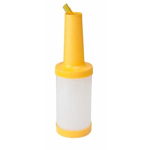 1L Gul Saftdispenser med Låg, Hurtig Servering til Barer & Hjem