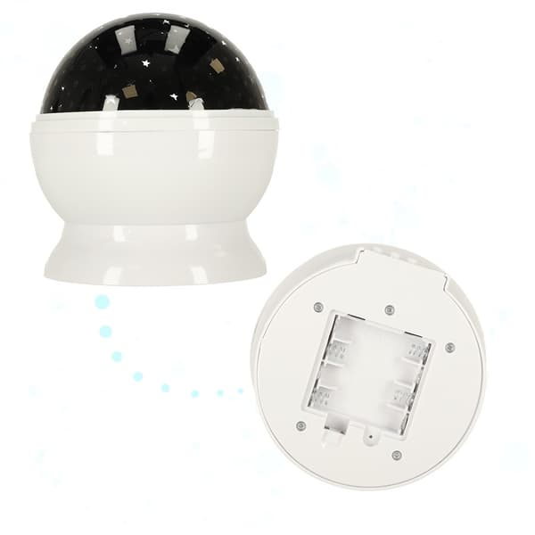 Stjerneprojektor for barn, Galaxy nattlys, USB/batteri, Fargerike stjerner, Roterende, Barnerom