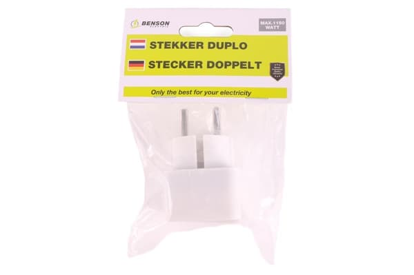 Verkkolaite, 5A 250V 1150W, IP20, Dubbelkontakt