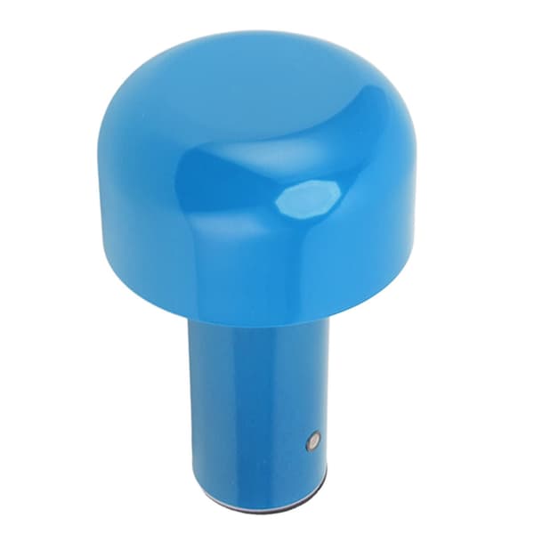 LED-bordlampe, soppdesign, blå, berøringskontroll, 3 fargetemperaturer, USB-lading, for studier