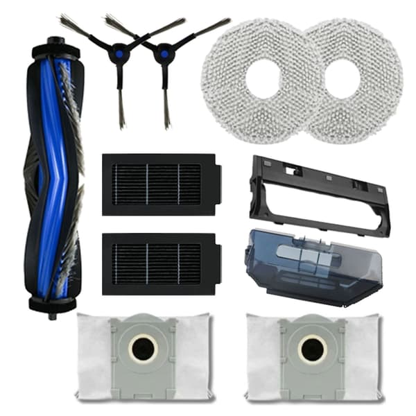 Ecovacs T50 Pro Tilbehørssæt 3, 2 Rullebørster 6 Sidebørster 10 Filtre 6 Klude, Reservedele