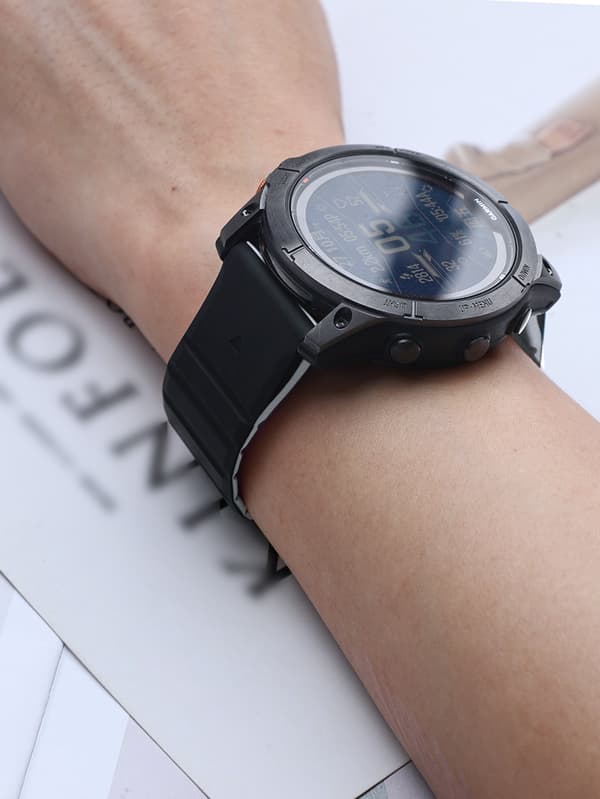 Magnetisk urrem til Garmin QuickFit 26mm, Silikone, Sort