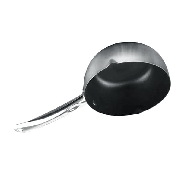 Nonstick Saucepan i rustfrit stål, 20 cm, Lille gryde med hældetud, Japansk stil