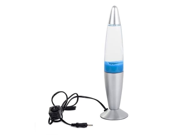 Lavalampe, blå, 34 cm, LED, justerbar lysstyrke, avslappende omgivelsesbelysning Blue