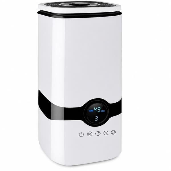 Luftfuktare & Diffuser, 4L, Tyst Drift, Nattlampa, Aromaterapi, för Hemmakontor