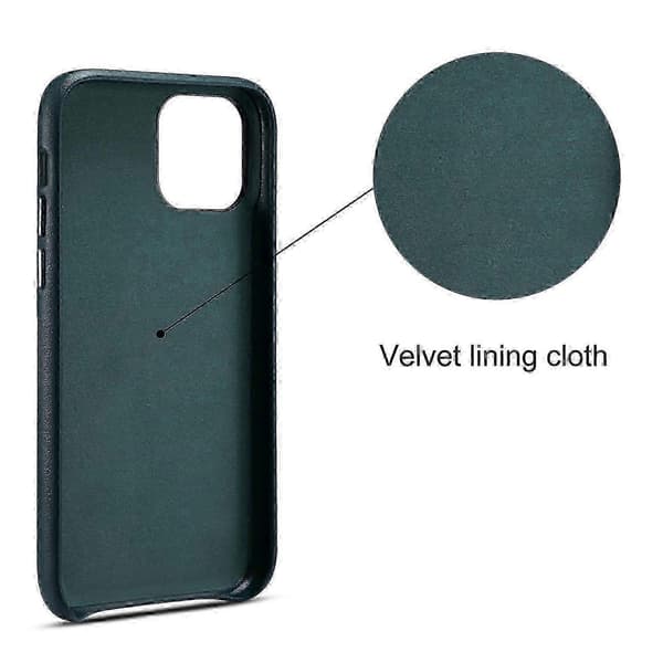 Nytt iPhone 12 Pro Max Lammeskinn PU Bakdeksel Telefondeksel