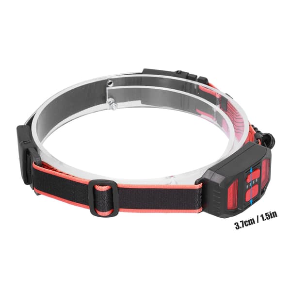 COB LED Hodelykt, 3 Lysmoduser, USB Oppladbar, for Utendørs Fiske Løping Camping