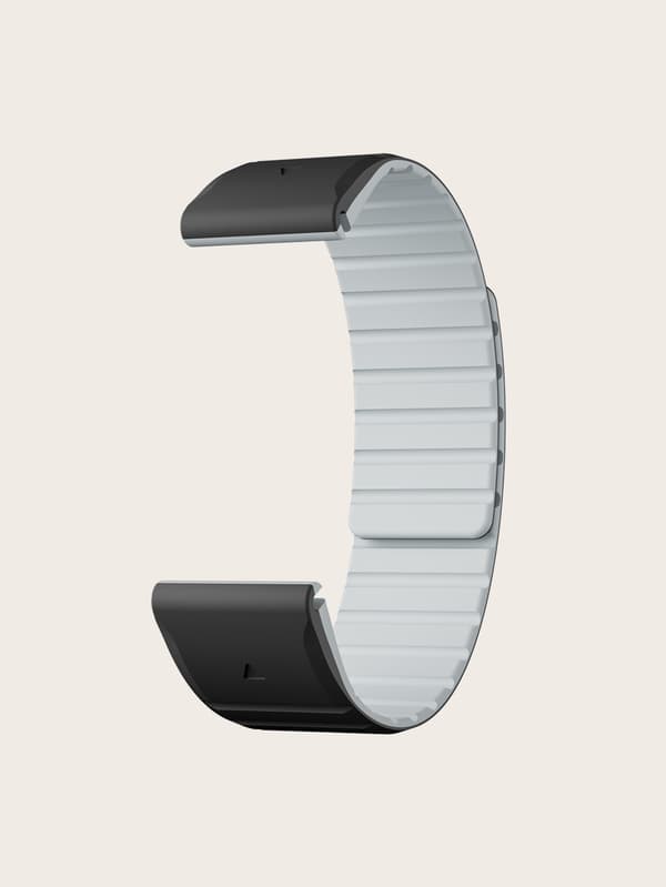 Magnetisk urrem til Garmin QuickFit 26mm, Silikone, Sort