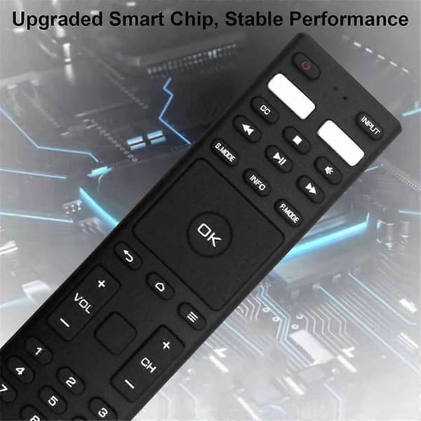 Erstatningsfjernkontroll RM-C3329 for Smart 4K UHD LCD HDTV RM-C3359 RM-C3369 Black