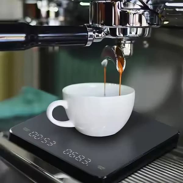 Digital kaffevægt med timer og LED-display, høj præcision til Pour Over-brygning