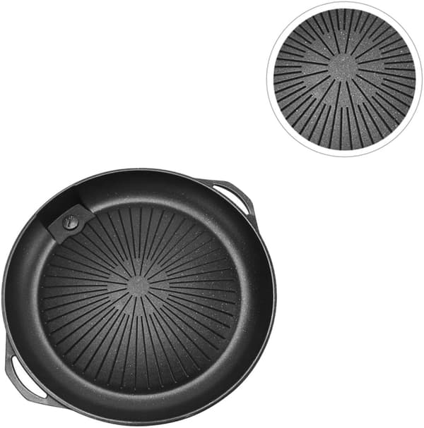 Bærbar BBQ Grillplade, Non-Stick, Nem at Bære, til Udendørs Madlavning