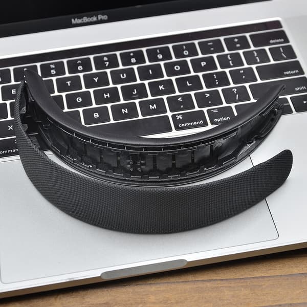 Erstatningshodebånd for Bowers & Wilkins PX8/PX7 S2, proteinlær, svart
