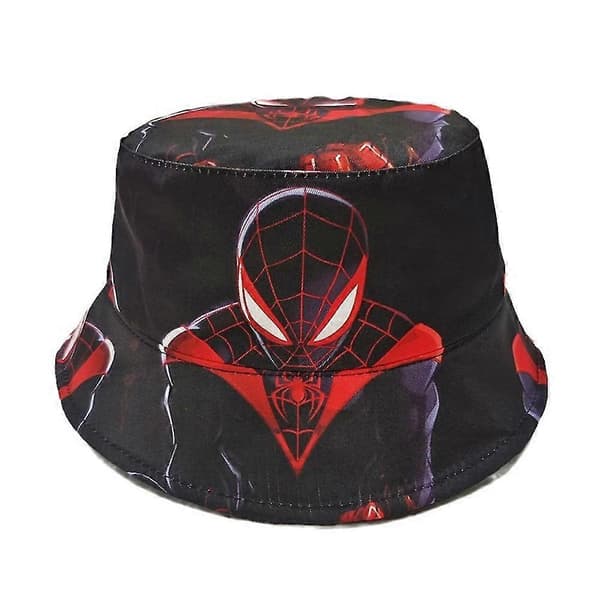 Spiderman Superhelt Børn Drenge Piger Spand Hat Fiskerhat Kasket Hue Solhat B