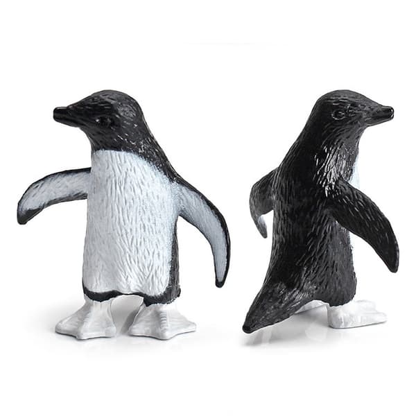 11 STK PVC Pingvinfigurer, Søde Simulations Havdyrlegetøj, Børns Kognitive Ornamenter