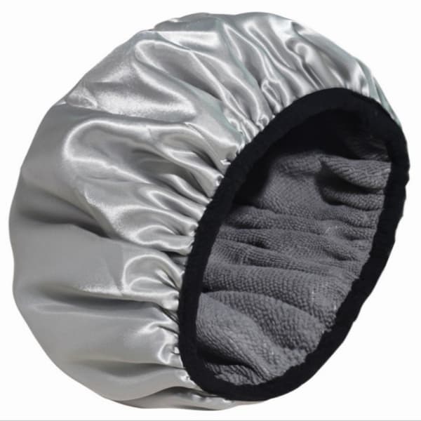 3-i-1 Hurtigtørrende Hårturban, Mikrofiber, Grå, til Brusebad, Tørring & Turbanindpakning