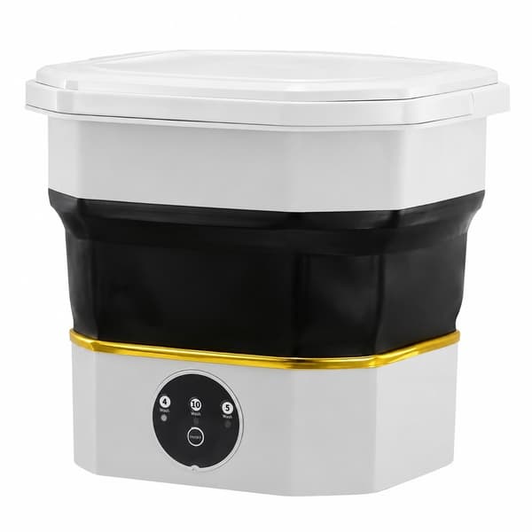 Bærbar Sammenfoldelig Mini Vaskemaskine, 6L Kapacitet, Kompakt til Rejser & Camping