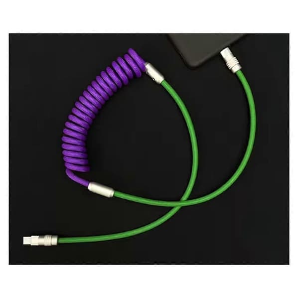 Erittäin nopea latauskaapeli Type C - Type C -laturi USB C -datakaapeli jousidatakaapeli