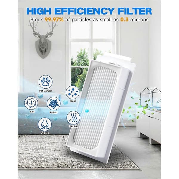 Reservedele til ECOVACS DEEBOT T30S/T30S PRO/T30S AI Robotstøvsuger Hovedsidebørste Hepa
